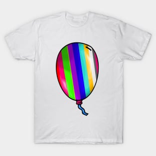 Pride Colors of the Rainbow Balloon - Colorful T-Shirt